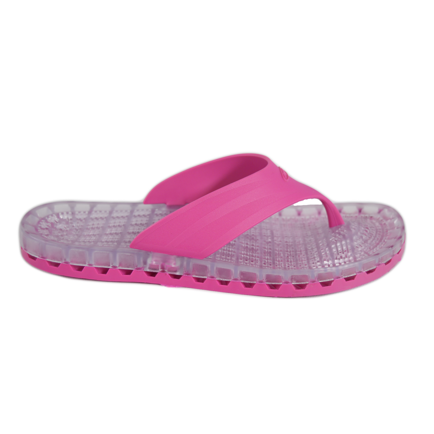 Ibiza - Clear Thong Sandal - Fuchsia
