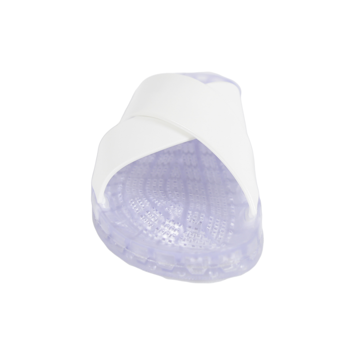 Amalfi - Clear Slide Sandal - White