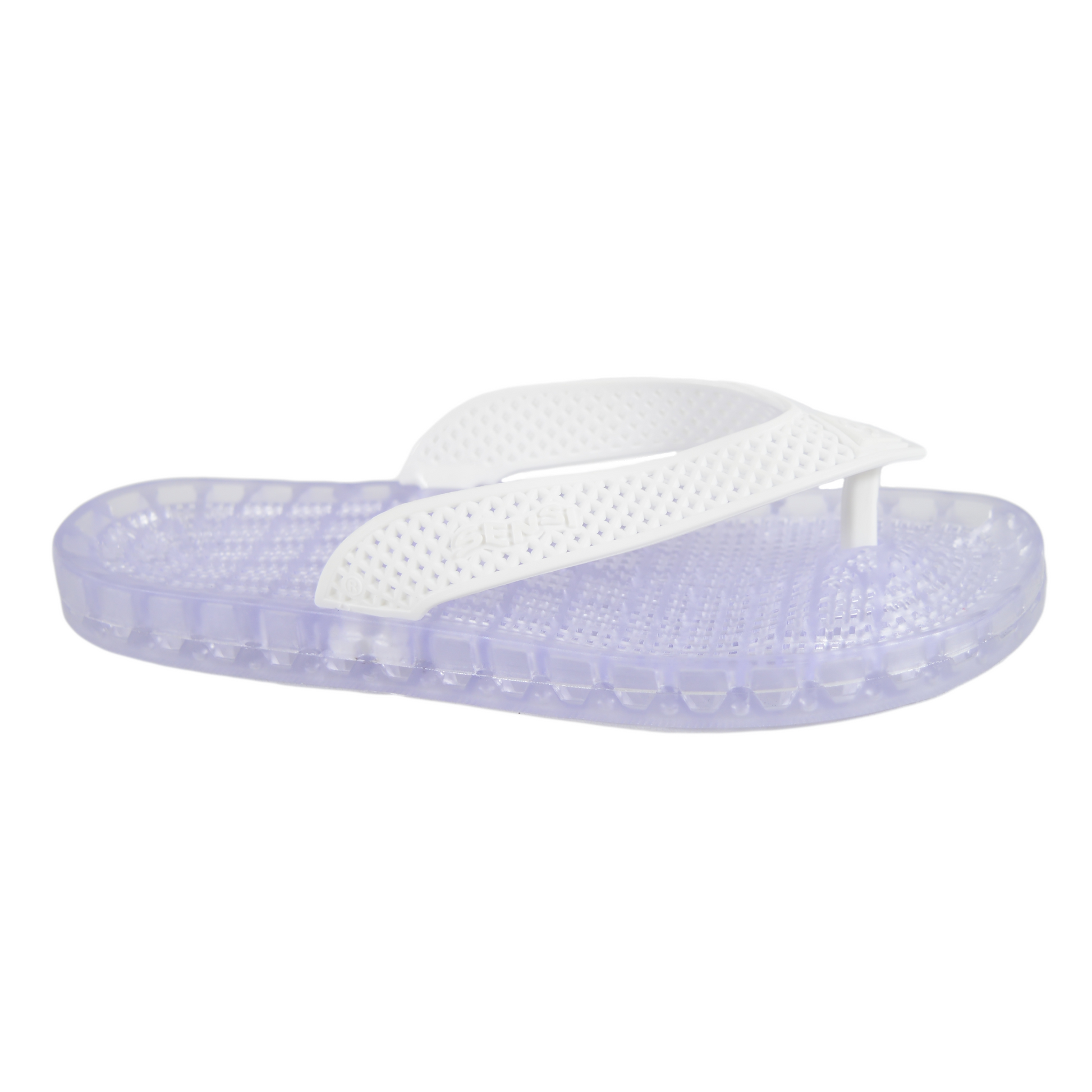 Wave - Clear Thong Sandal - Black