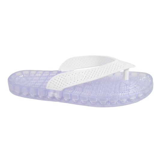 Wave - Clear Thong Sandal - Black