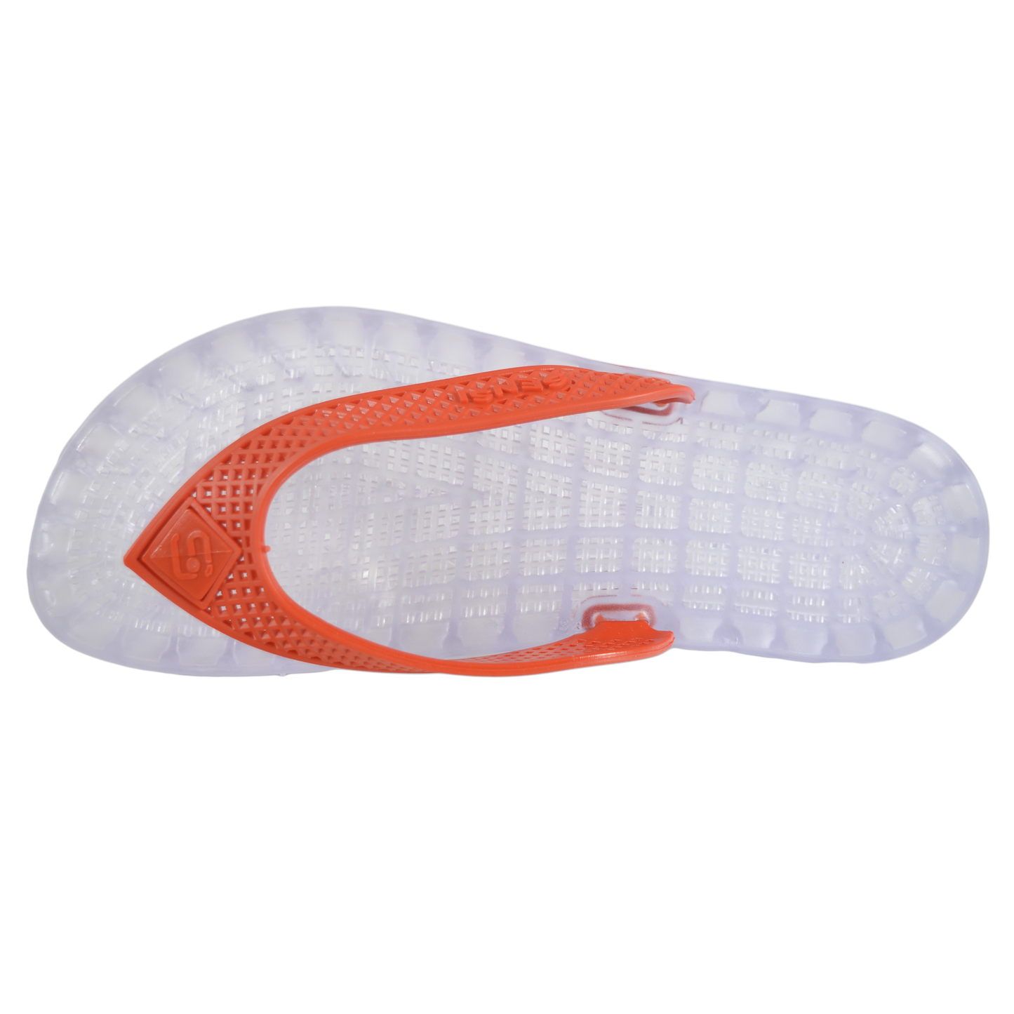 Wave - Clear Thong Sandal - Red