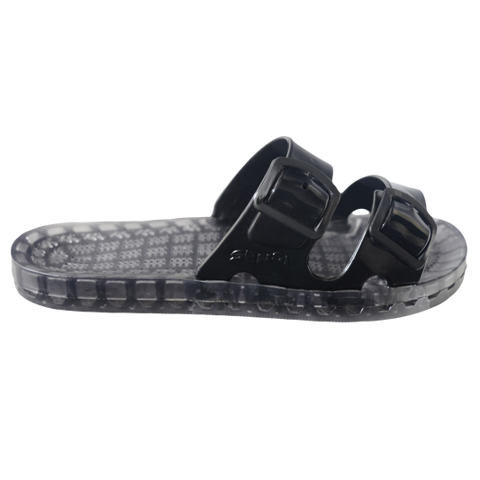 La Jolla  Slide Sandal - Smoke|Black