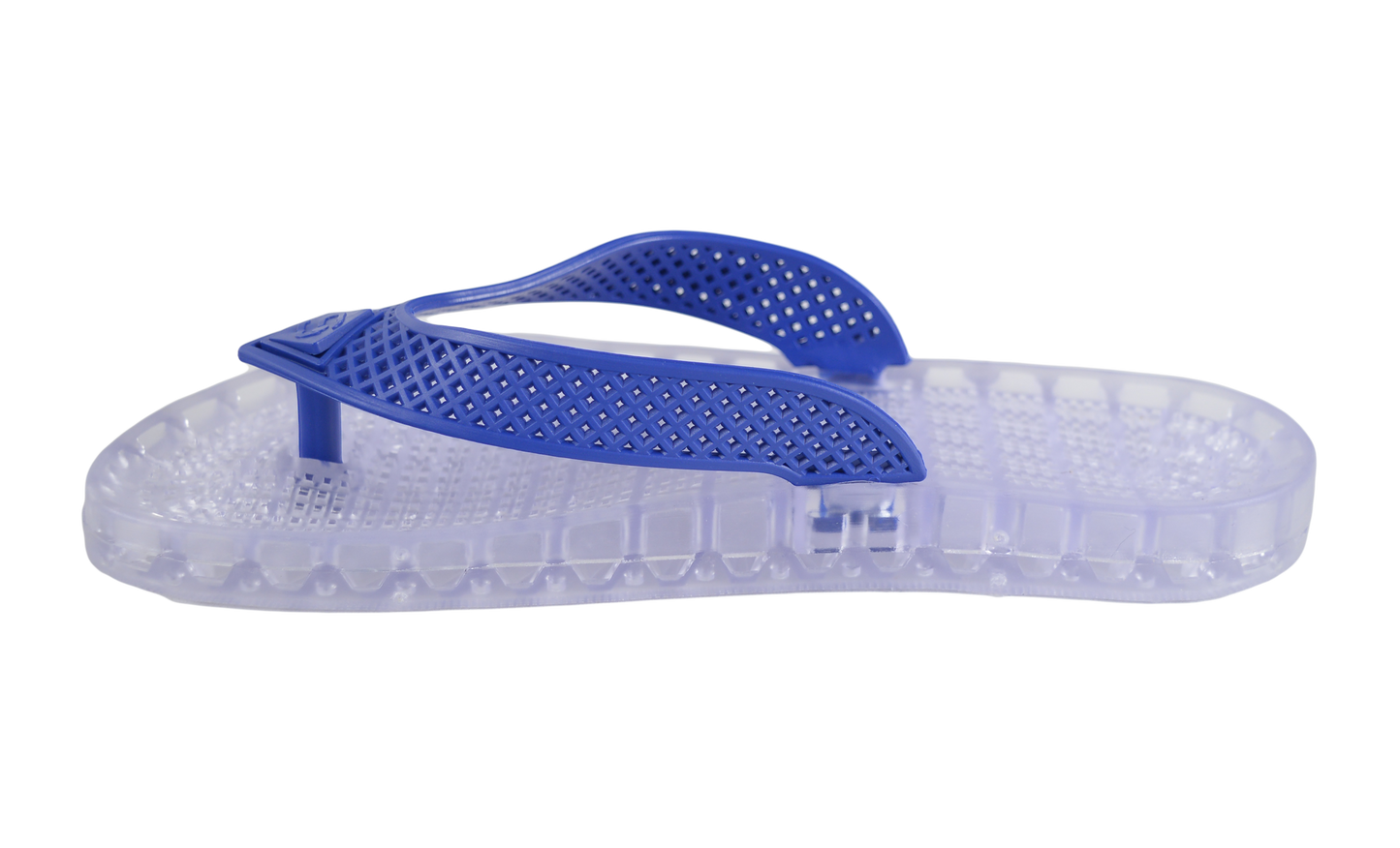 Wave Thong Sandal - Clear| Royal Blue