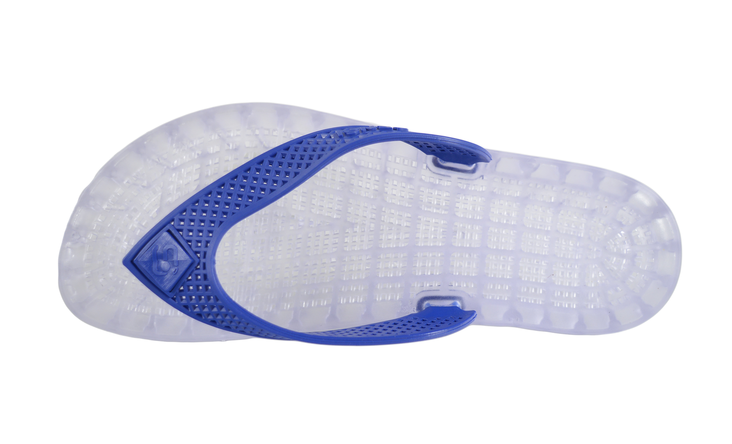 Wave Thong Sandal - Clear| Royal Blue