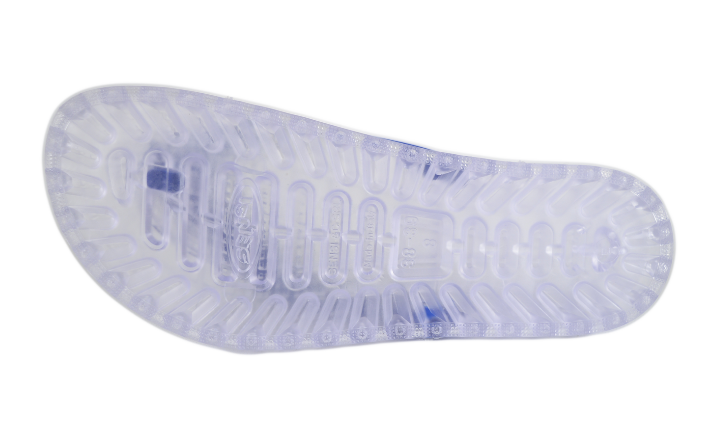 Wave Thong Sandal - Clear| Royal Blue
